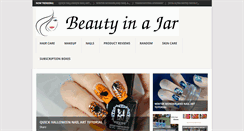 Desktop Screenshot of beauty-in-a-jar.com